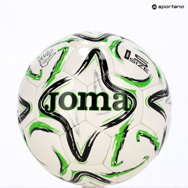 Futbolo kamuolys Joma Egeo II black/fluor green dydis 5 7
