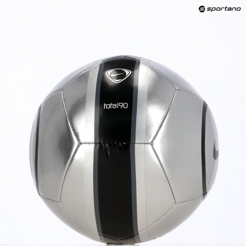 Futbolo kamuolys Nike Academy T90 Metallic '26 metallic silver/black/black dydis 4 5