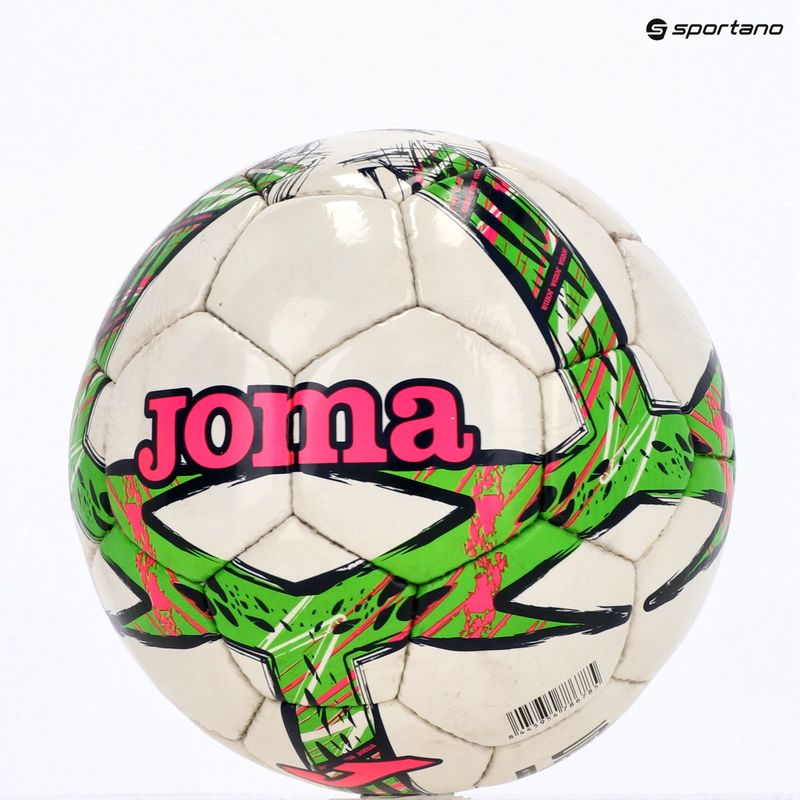 Futbolo kamuolys Joma Dali III green fluor/pink/navy dydis 5 4