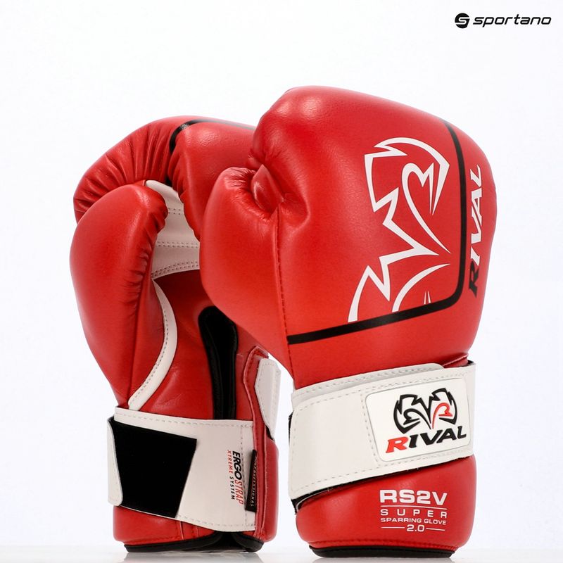 Bokso pirštinės Rival Super Sparring 2.0 red 3