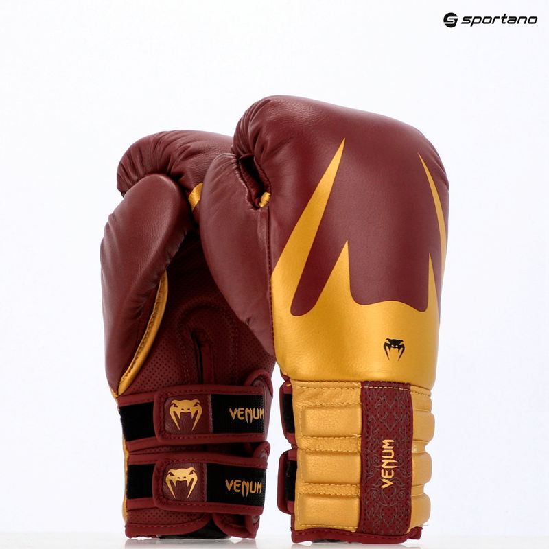 Bokso pirštinės Venum Reverso Boxing red/gold 10
