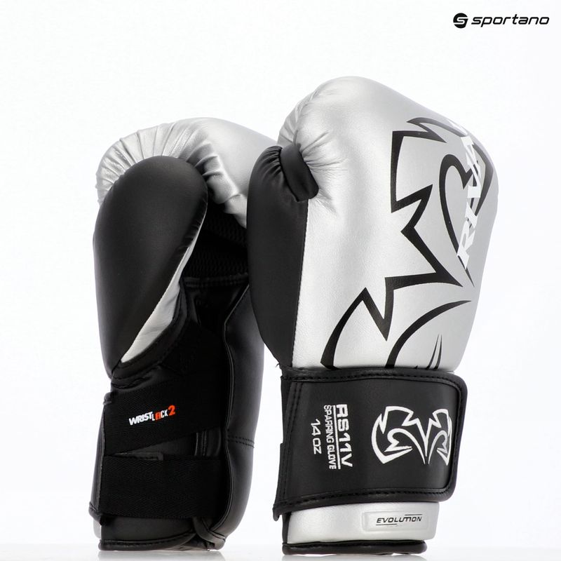 Bokso pirštinės Rival RS11V Professional silver 5