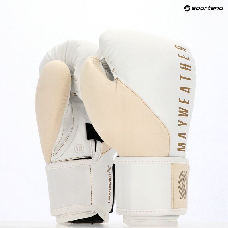 Bokso pirštinės Hayabusa Mayweather Champ white/gold 8