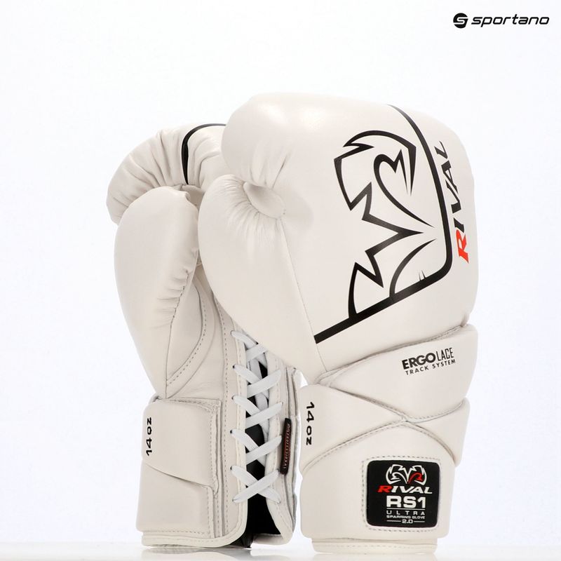 Bokso pirštinės Rival RS1 Ultra Sparring 2.0 white 11