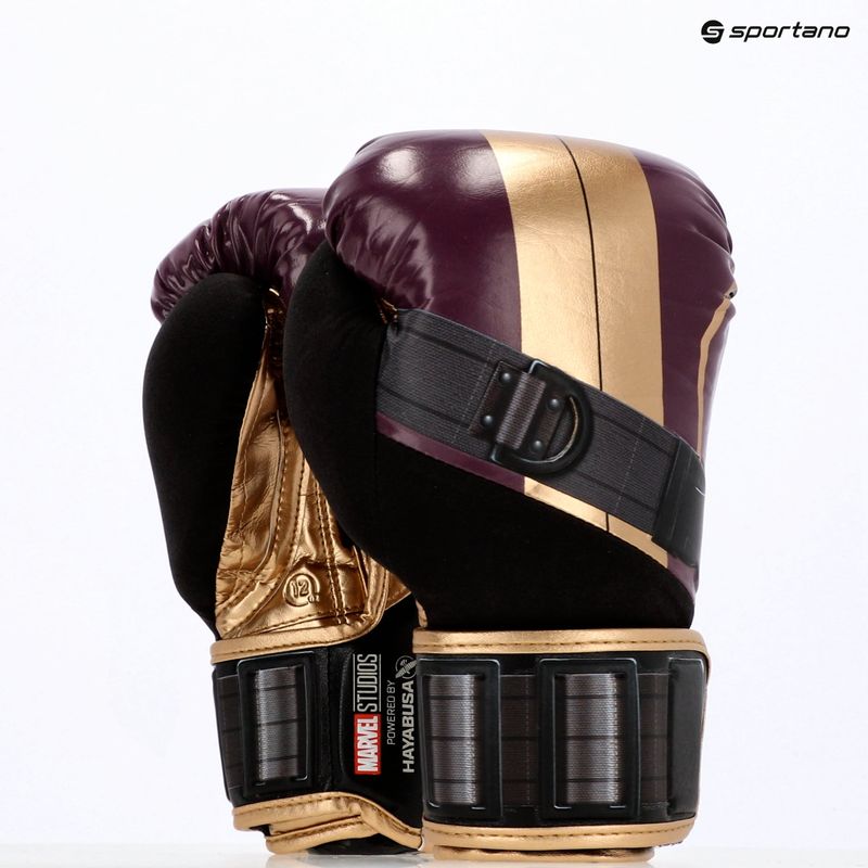 Bokso pirštinės Hayabusa Marvel's Batroc purple/gold 26