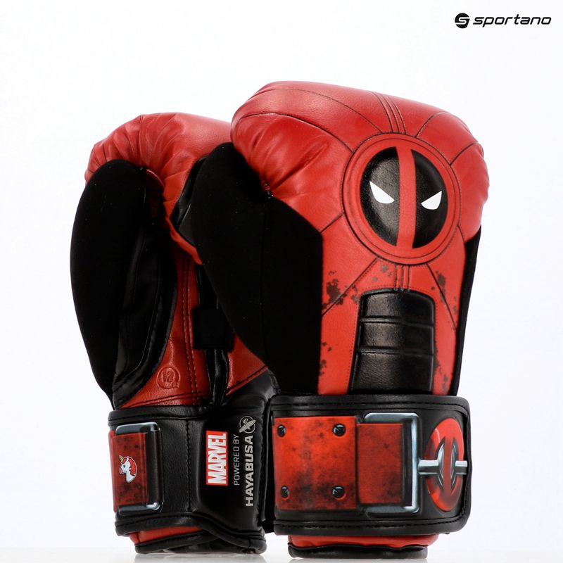 Bokso pirštinės Hayabusa Deadpool red/black 13