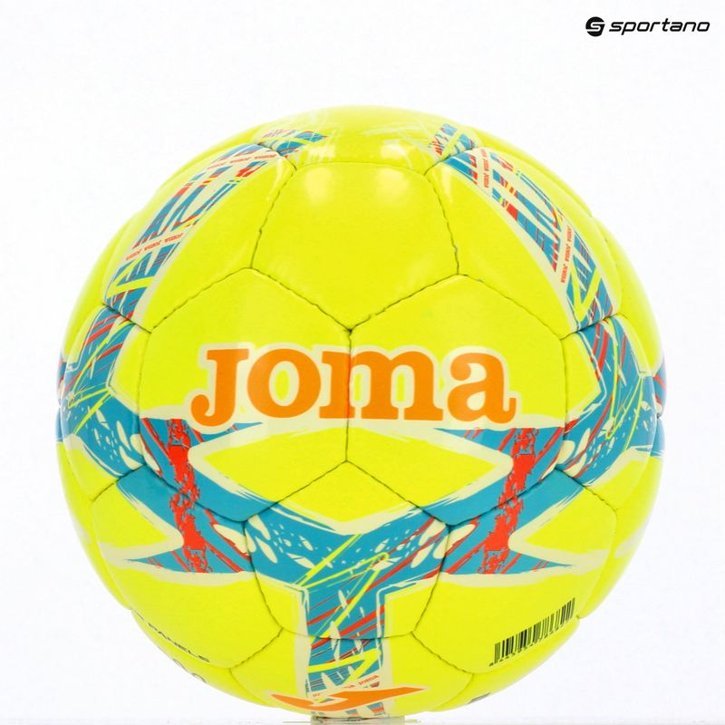 Futbolo kamuolys Joma Dali III yellow/fluor turquoise dydis 4 7