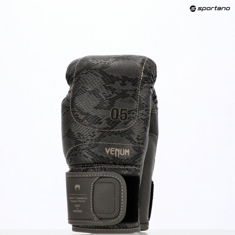 Bokso pirštinės Venum Impact Evo Scales Boxing dark grey 6