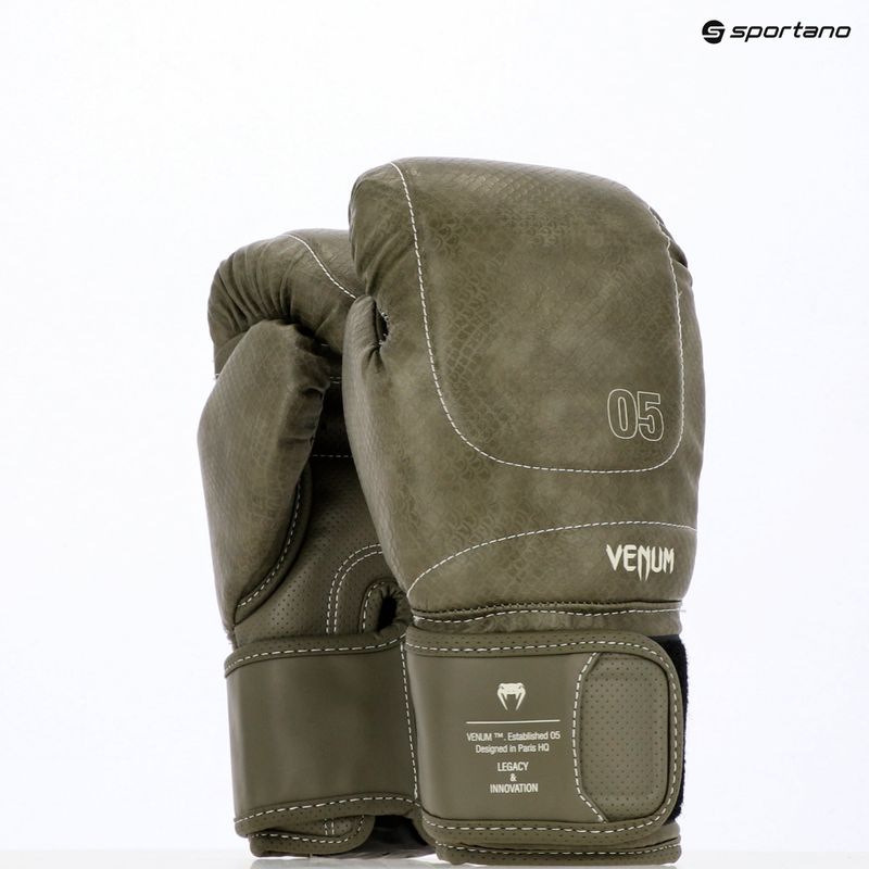 Bokso pirštinės Venum Impact Evo Scales Boxing army green 9