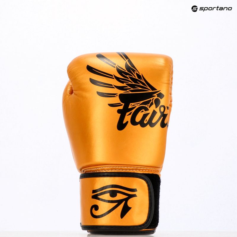 Bokso pirštinės Fairtex Universal "Tight-Fit" Design Falcon gold 6