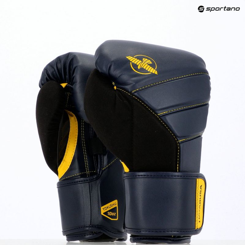 Bokso pirštinės Hayabusa T3 navy/yellow 8