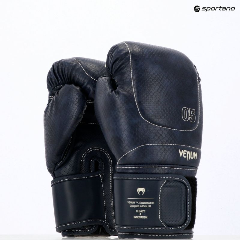 Bokso pirštinės Venum Impact Evo Scales Boxing midnight blue 8
