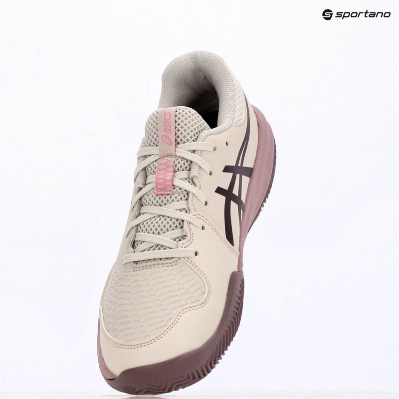 Vaikiški teniso batai ASICS Gel-Resolution X GS Clay soft oat/dark aubergine 9