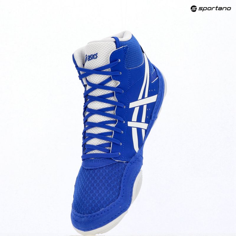 Imtynių batai ASICS Snapdown 4 neon blue/white 9