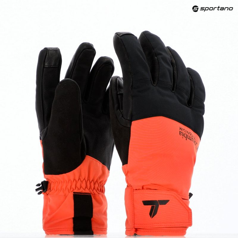 Vyriškos žygio pirštinės Columbia PowBound zing/black 3