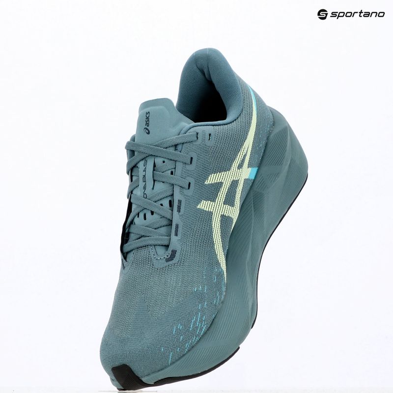 Vyriški bėgimo batai ASICS Novablast 6 foggy teal/illuminate yellow 9