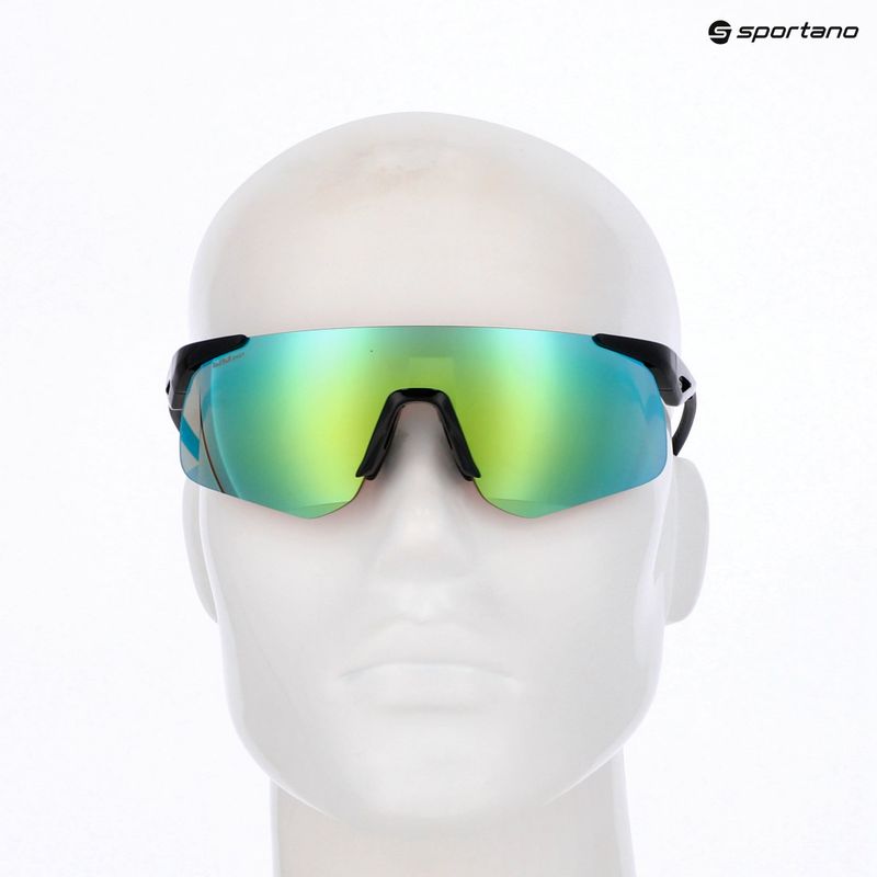 Akiniai nuo saulės Red Bull SPECT Mark black/smoke with green blue mirror 7