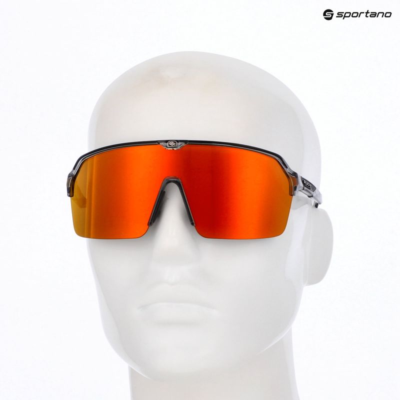 Akiniai nuo saulės Rudy Project Spinshield Air crystal ash/multilaser orange 8