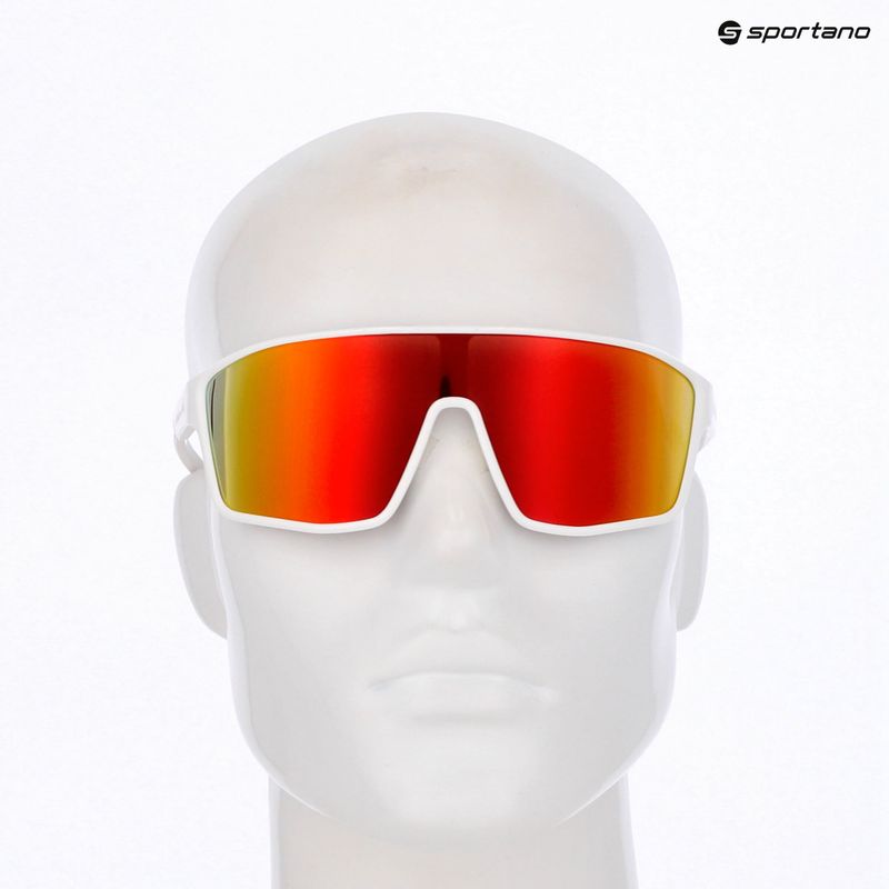 Akiniai nuo saulės Red Bull SPECT Daft white/brown with orange mirror 4
