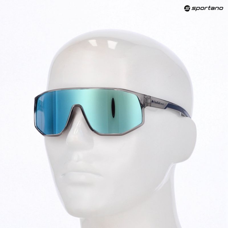 Akiniai nuo saulės Red Bull SPECT Dash light grey/smoke with blue mirror 7