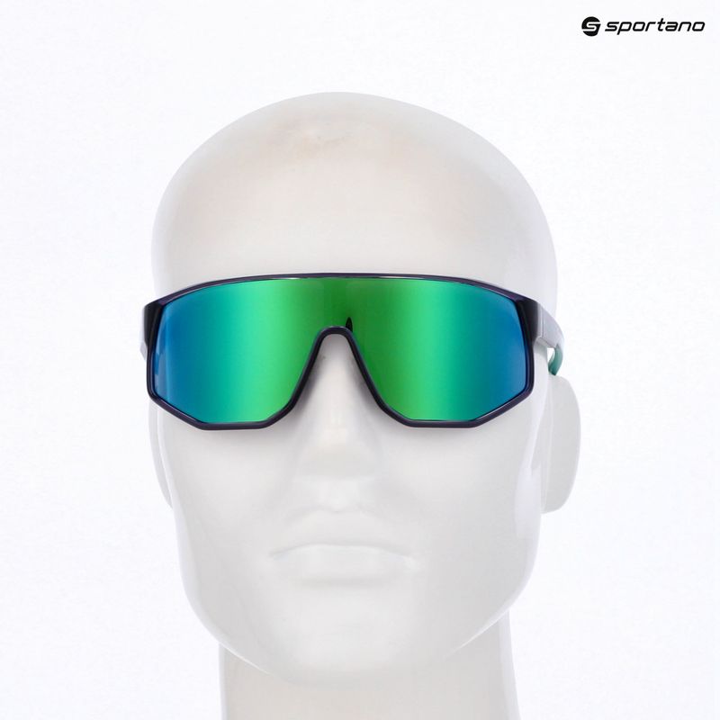 Akiniai nuo saulės Red Bull SPECT Dash dark purple/smoke with green-purple mirror 7