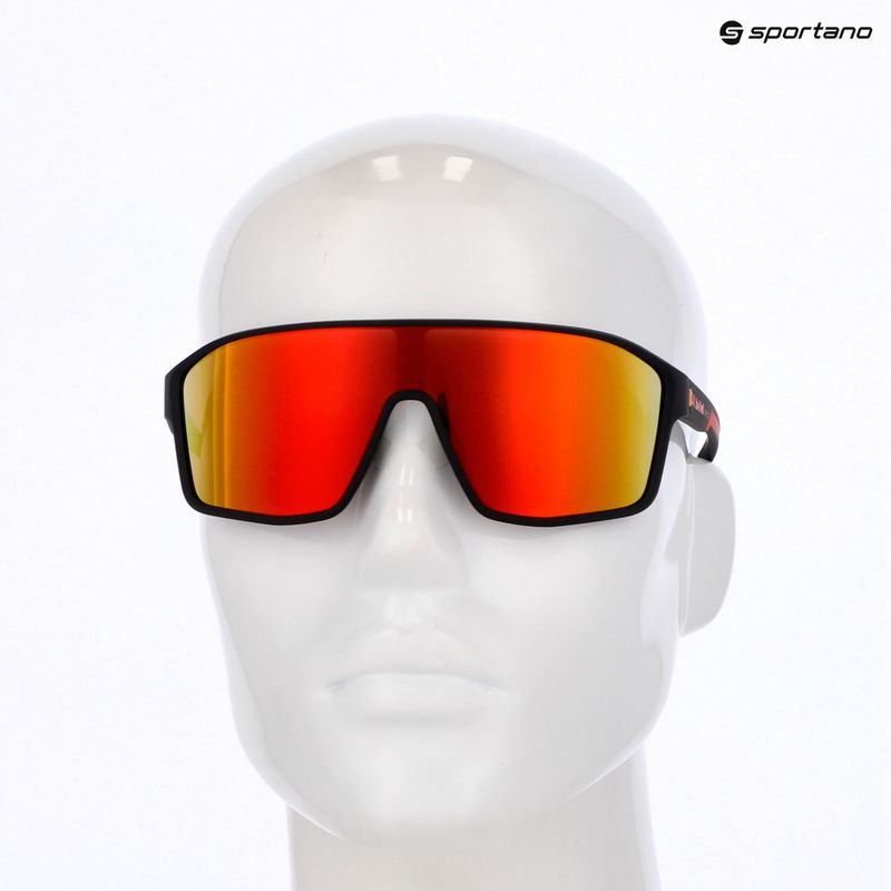 Akiniai nuo saulės Red Bull SPECT Daft black/brown with red mirror 6