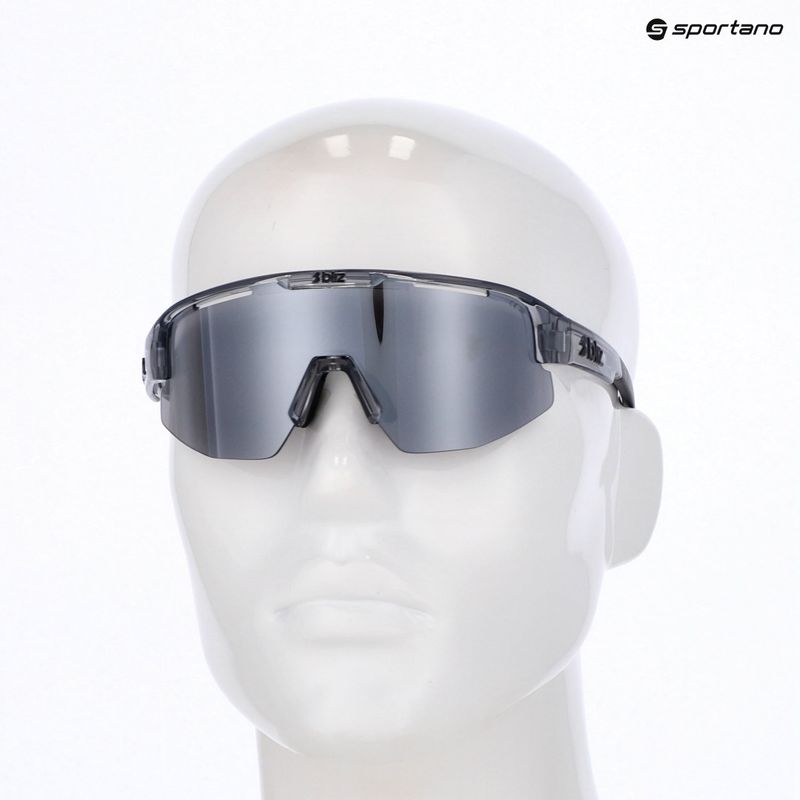 Akiniai nuo saulės Bliz Matrix Small crystal black/smoke/silver mirror 8