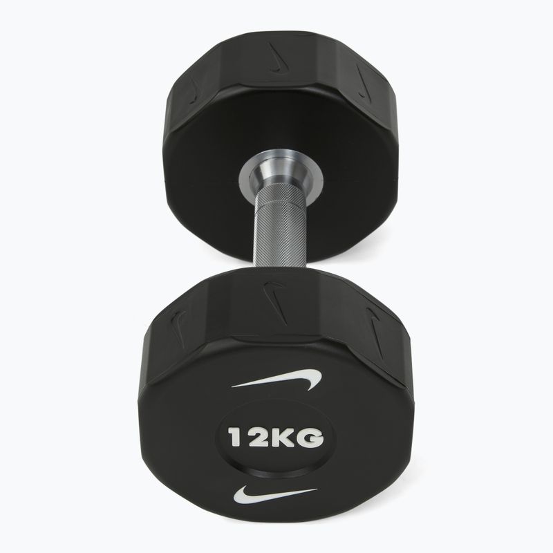 Chromuota hantelė Nike Strength Pro Urethane Dumbbell 12 kg black/white 2