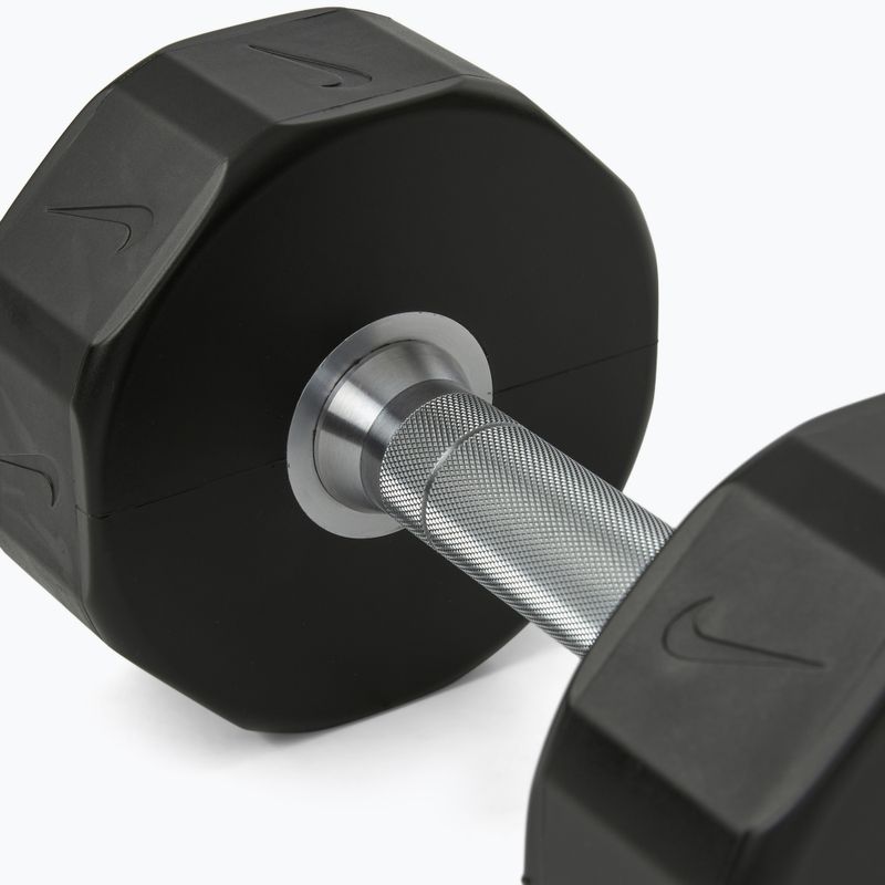 Chromuota hantelė Nike Strength Pro Urethane Dumbbell 12 kg black/white 4