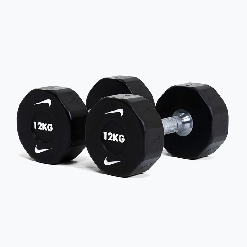 Chromuota hantelė Nike Strength Pro Urethane Dumbbell 12 kg black/white 5