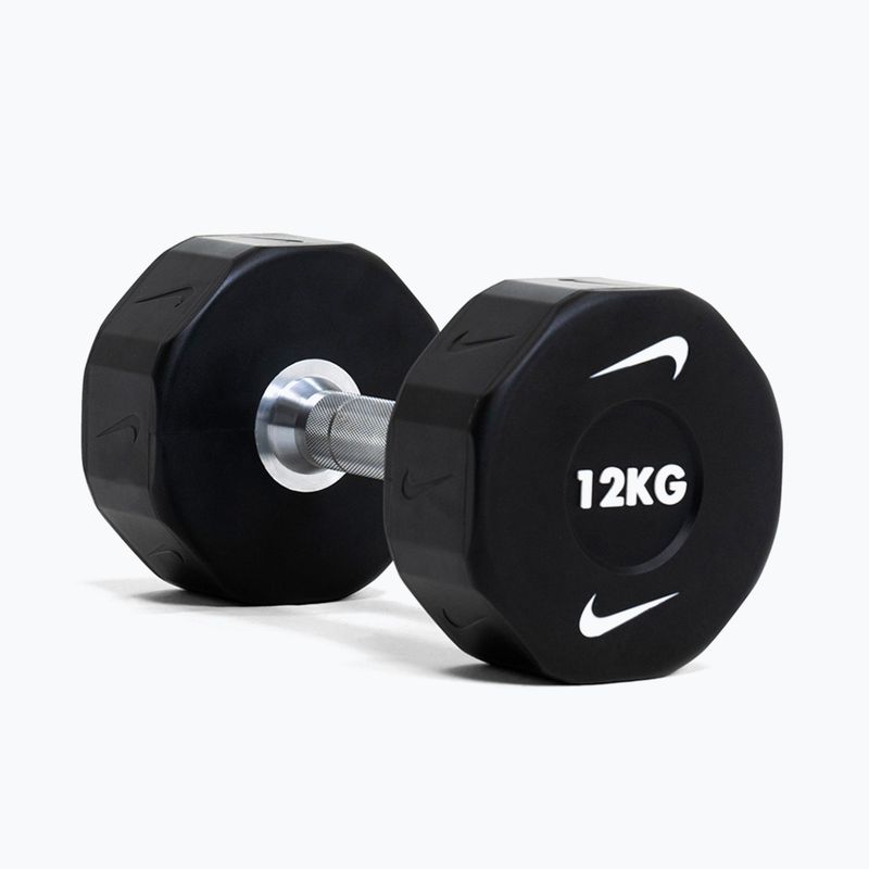 Chromuota hantelė Nike Strength Pro Urethane Dumbbell 12 kg black/white 6
