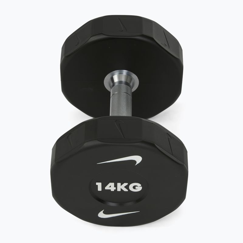 Chromuota hantelė Nike Strength Pro Urethane Dumbbell 14 kg black/white 2