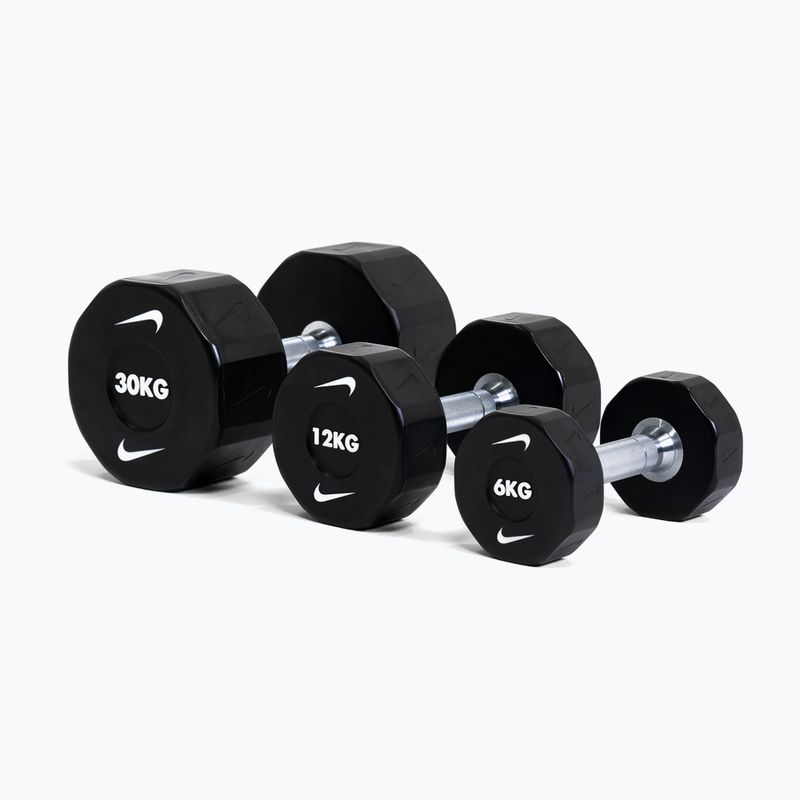 Chromuota hantelė Nike Strength Pro Urethane Dumbbell 14 kg black/white 5