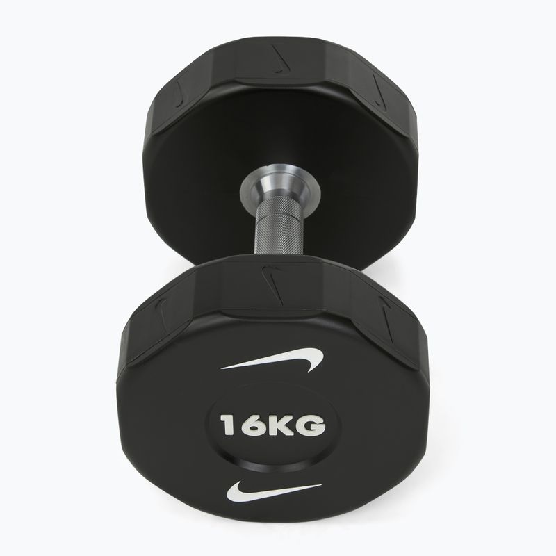 Chromuota hantelė Nike Strength Pro Urethane Dumbbell 16 kg black/white 2