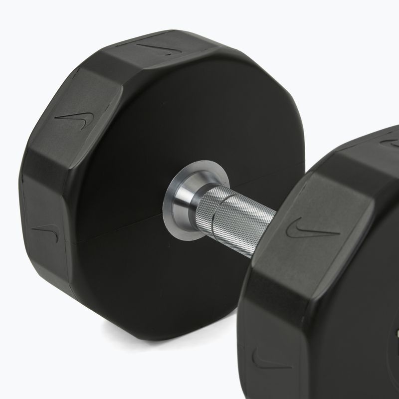 Chromuota hantelė Nike Strength Pro Urethane Dumbbell 18 kg black/white 4