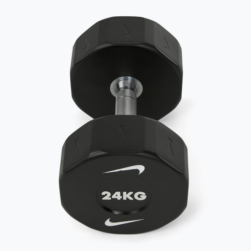 Chromuota hantelė Nike Strength Pro Urethane Dumbbell 24 kg black/white 2