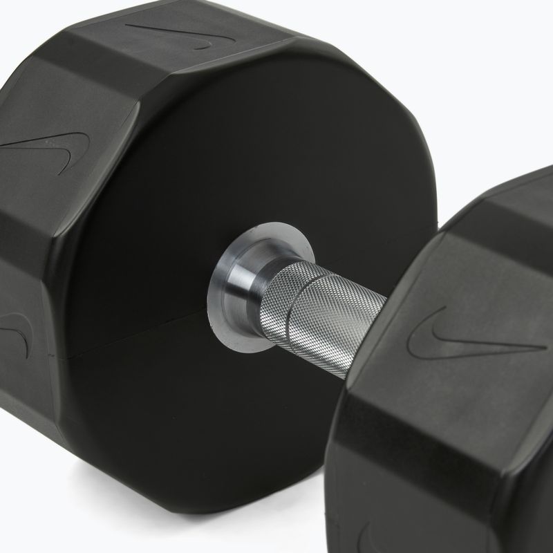Chromuota hantelė Nike Strength Pro Urethane Dumbbell 28 kg black/white 4