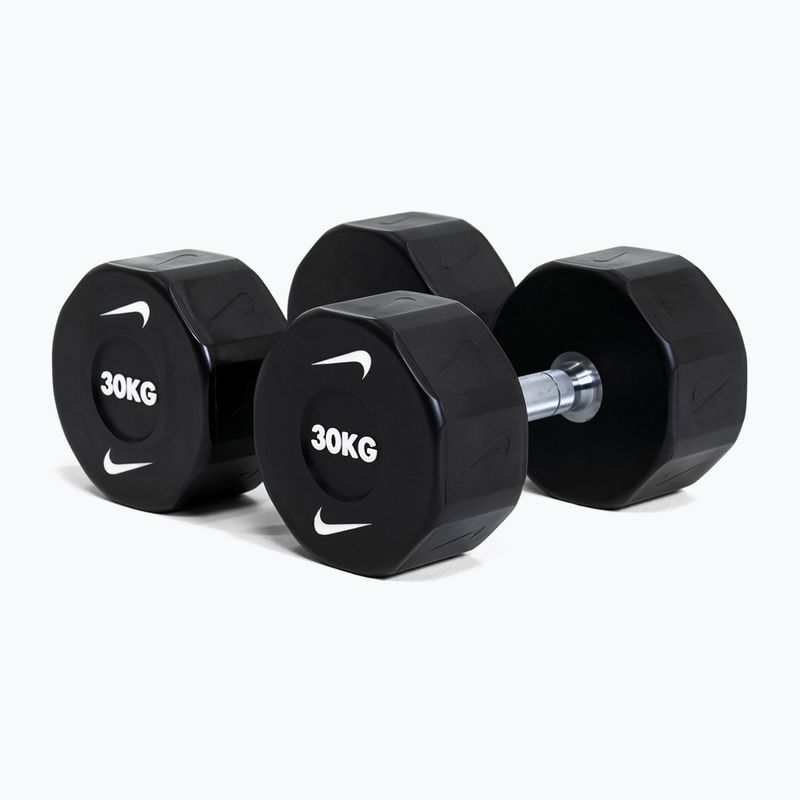 Chromuota hantelė Nike Strength Pro Urethane Dumbbell 30 kg black/white 5