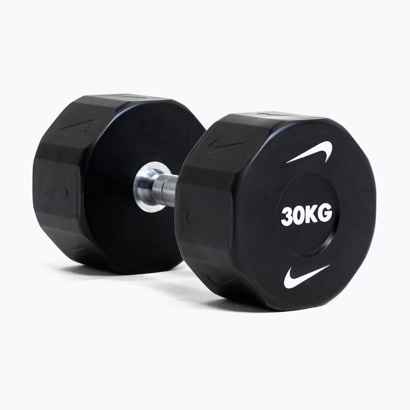 Chromuota hantelė Nike Strength Pro Urethane Dumbbell 30 kg black/white 6