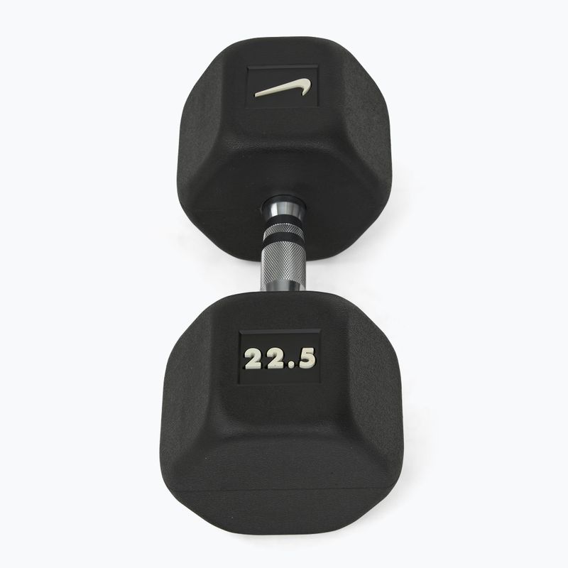Gumuota hantelė Nike Strength Hex Dumbbell 22,5 kg black/white 2