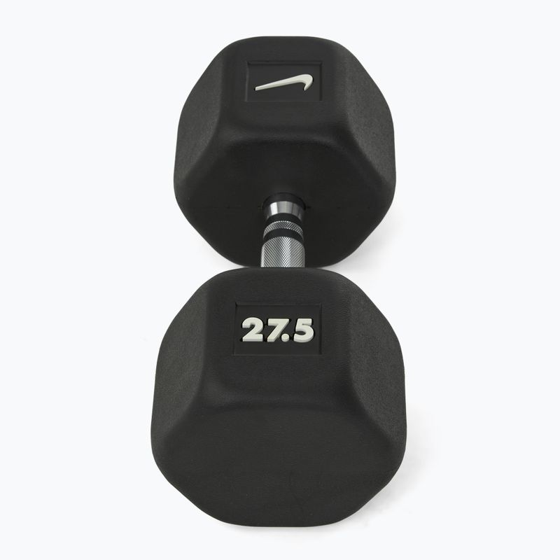 Gumuota hantelė Nike Strength Hex Dumbbell 27,5 kg black/white 2