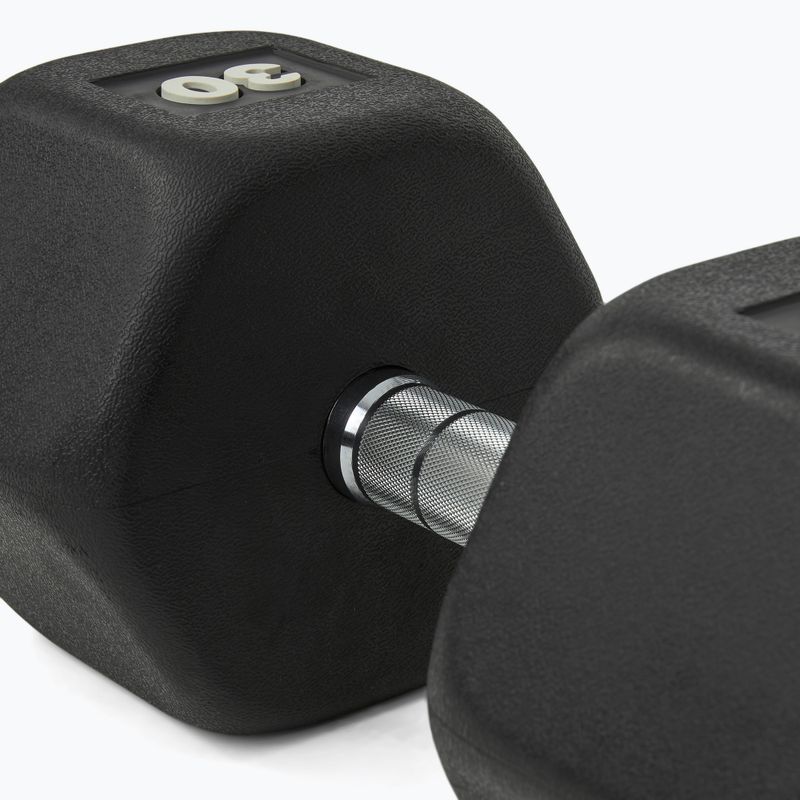 Gumuota hantelė Nike Strength Hex Dumbbell 30 kg black/white 4