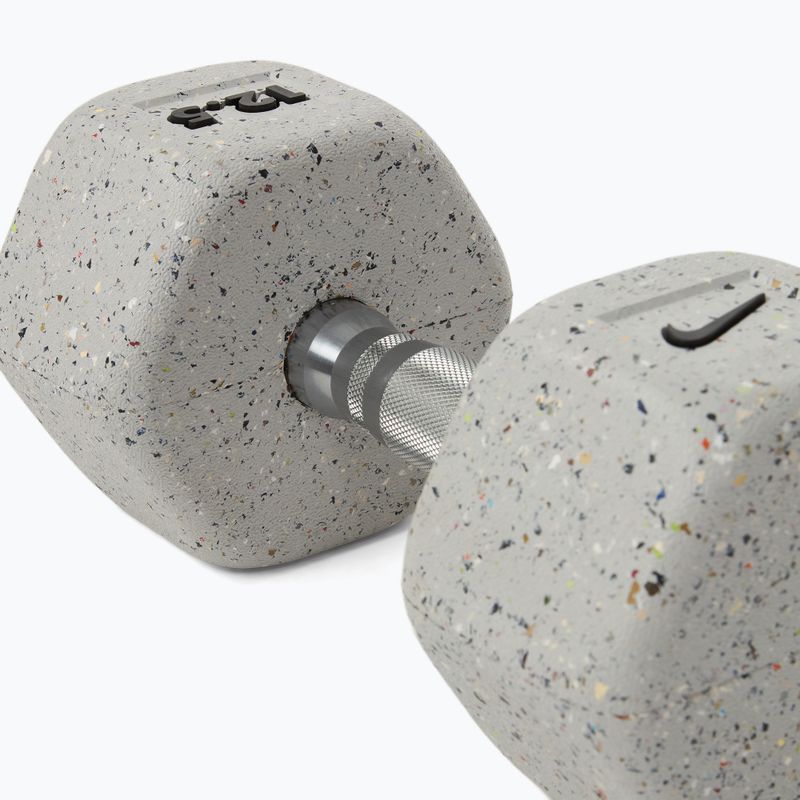 Gumuota hantelė Nike Strength Grind Hex Dumbbell 12,5 kg wolf grey 4