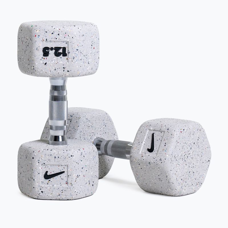 Gumuota hantelė Nike Strength Grind Hex Dumbbell 12,5 kg wolf grey 5