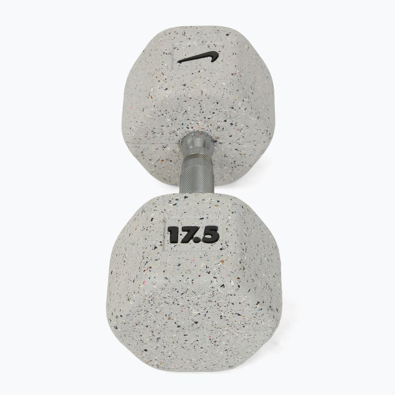 Gumuota hantelė Nike Strength Grind Hex Dumbbell 17,5 kg wolf grey 2