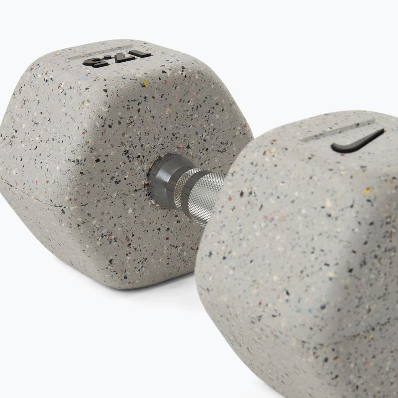 Gumuota hantelė Nike Strength Grind Hex Dumbbell 17,5 kg wolf grey 4