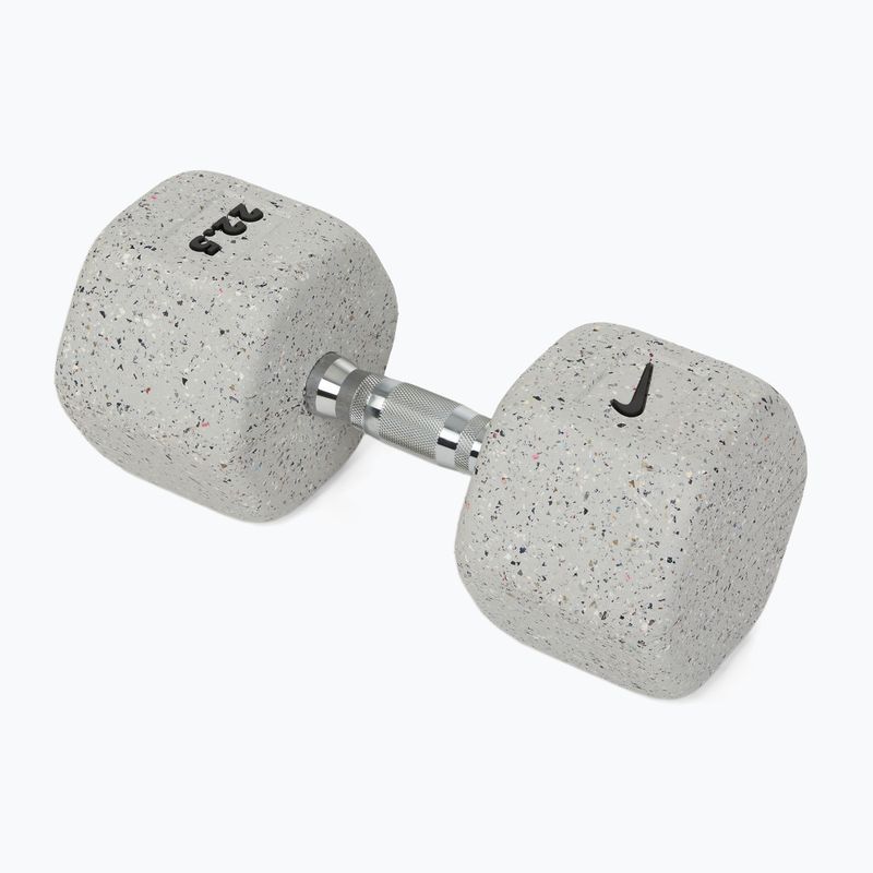 Gumuota hantelė Nike Strength Grind Hex Dumbbell 22,5 kg wolf grey