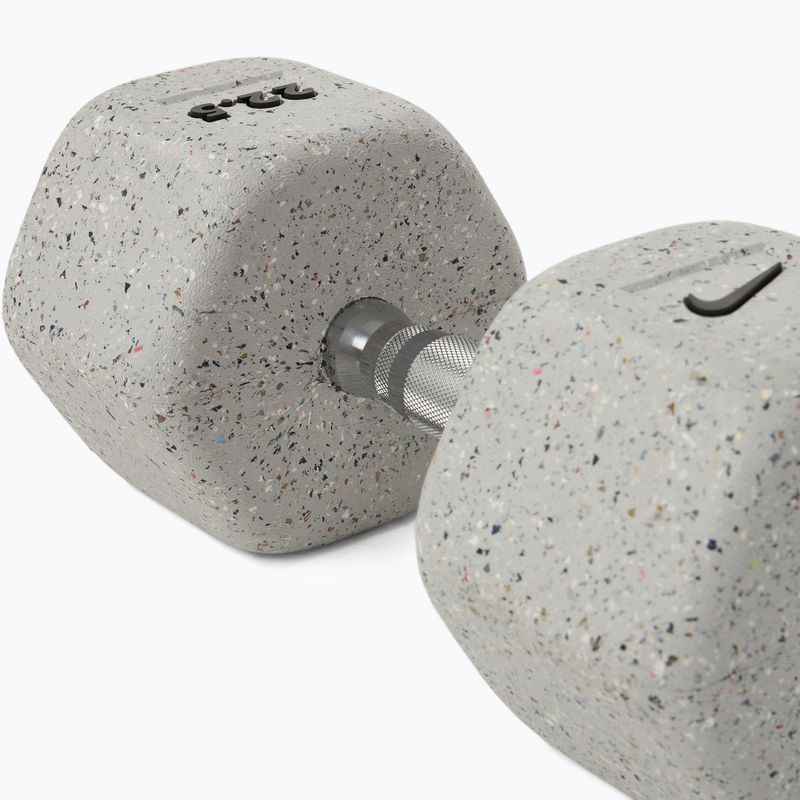 Gumuota hantelė Nike Strength Grind Hex Dumbbell 22,5 kg wolf grey 4