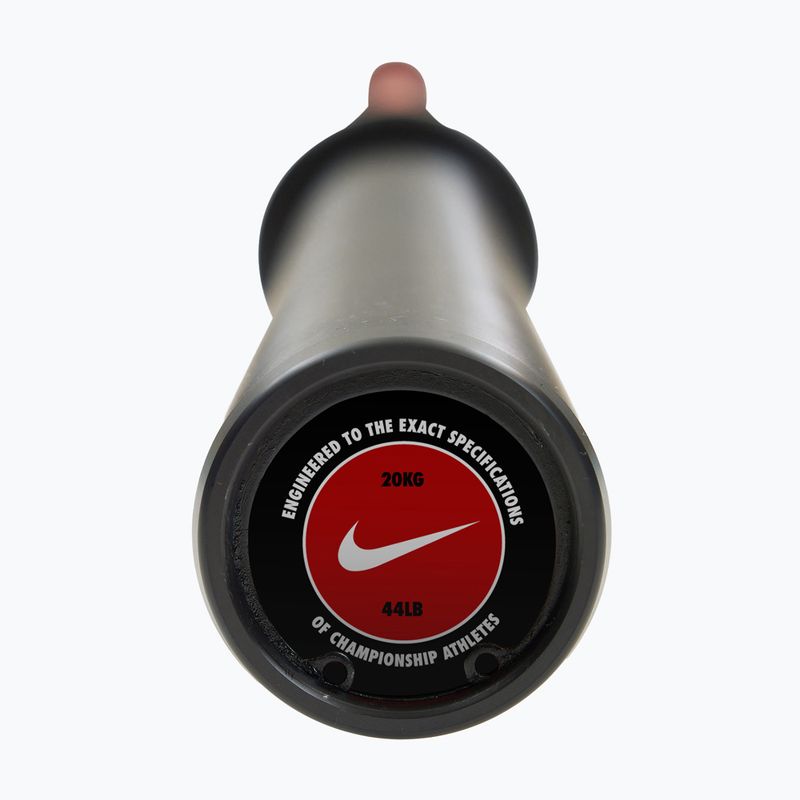 Tiesi štanga Nike Strength Coated Premium Barbell red swoosh 6