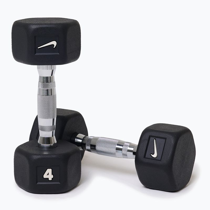 Hanteliai Nike Strength Hex Dumbbell 2 x 4 kg black/white